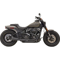 Ligne 2 en 1 Bassani Road Rage 3 - Harley Davidson Softail Fat Bob, Slim de 2018 à 2020 - Noir