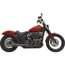 Echappement 2 en 1 Road Rage 3 - Harley Davidson Softail Fat Bob, Low Rider, Slim, Street Bob à partir de 2018 - Noir