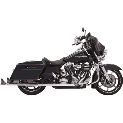 Silencieux Bassani True Dual Fishtail - Longueur 36" - Harley Davidson Touring de 1995 à 2016 - Chromé