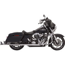 Silencieux Bassani True Dual Fishtail - Longueur 36" - Harley Davidson Touring de 1995 à 2016 - Chromé