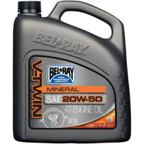 Huile moteur minerale - 20W50 - Pour moteur V-Twin - 4L