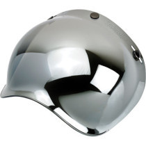 POLYCARBONATE ANTI-FOG BUBBLE SHIELD CHROME MIRROR