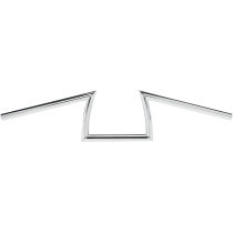 Guidon Biltwell Keystone - Diamètre 1" - Hauteur 5" - Chromé