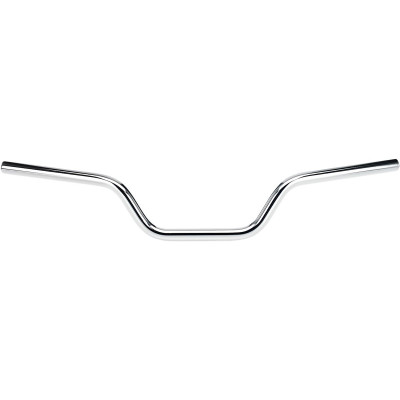 Guidon Biltwell Tracker High - Diamètre 1" - Hauteur 4" - Pour accélérateur à cables - Chromé