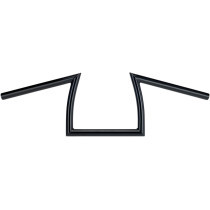 Guidon Biltwell Keystone XL - Diamètre 1" - Hauteur 8,5" - Pour accélérateur à cables - Noir
