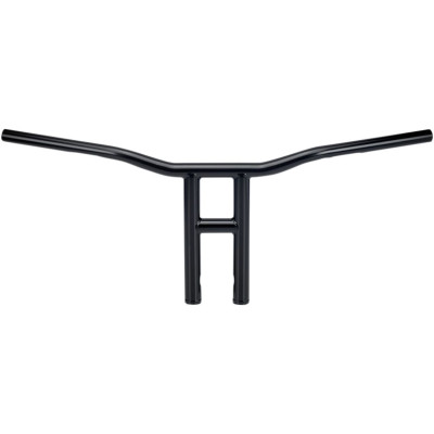 Guidon Biltwell Tyson XL - Diamètre 1" - Hauteur 12" - Harley Davidson avec accélérateur à câbles - Noir