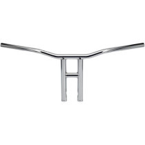 Guidon Biltwell Tyson XL - Diamètre 1" - Hauteur 12" - Pour accélérateur à câbles - Chromé