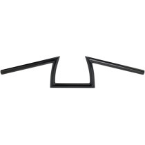 Guidon Biltwell Keystone - Diamètre 1" - Hauteur 5" - Pour accélérateur à cables - Noir