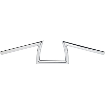 Guidon Biltwell Keystone - Diamètre 1" - Hauteur 5" - Pour accélérateur à cables - Chromé