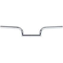 Guidon Biltwell Mustache - Hauteur 3" - Diamètre 1" - Pré-percé - Chromé
