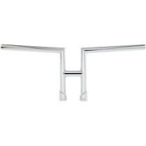 Guidon Biltwell H2 - Diamètre 1" - Hauteur 8" - Percé pour le passage des cables - Chromé