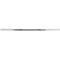 Guidon Biltwell Zero Drag - Largeur 69 cm - Diamètre 1" - Pré percé - Pour accélérateur électronique - Chromé