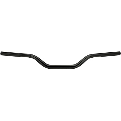 Guidon Biltwell Tracker MID - Diamètre 1-1/8" - Hauteur 3" - Pré percé - Pour accélérateur à cables - Noir