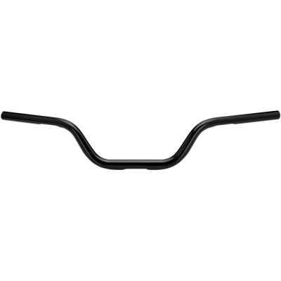 Guidon Biltwell Tracker MID - Diamètre 1-1/8" - Hauteur 4" - Pré percé - Pour accélérateur à cables - Noir
