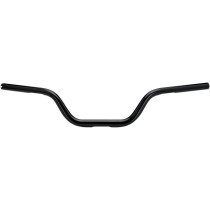 Guidon Biltwell Tracker MID - Diamètre 1-1/8" - Hauteur 4" - Pré percé - Pour accélérateur électronique - Noir