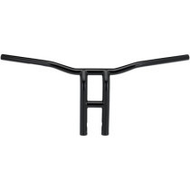 Guidon Biltwell Tyson XL Pull back - Hauteur 12" - Harley Davidson avec accélérateur à cable - Noir