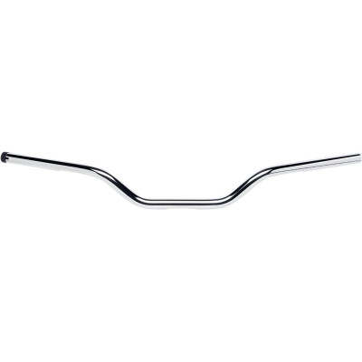 Guidon Biltwell Tracker Mid - Diamètre 1" - Hauteur 3" - Pré percé - Pour accélérateur électronique - Chromé