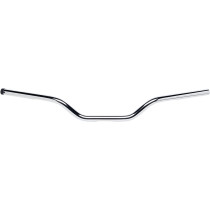 Guidon Biltwell Tracker Mid - Diamètre 1" - Hauteur 3" - Pré percé - Pour accélérateur électronique - Chromé