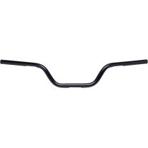 Guidon Biltwell Tracker High - Diamètre 1" - Hauteur 4" - Pré percé - Pour accélérateur électronique - Noir