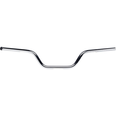 Guidon Biltwell Tracker High - Diamètre 1" - Hauteur 4" - Pré percé - Pour accélérateur électronique - Chromé