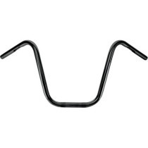 Ape Hanger Burly Narrow Bottom - Diamètre 1" - Hauteur 12" - Harley Davidson avec accélérateur à cables - Noir brillant