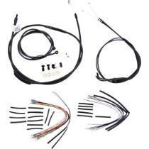 CABLE KIT 18" BLACK VINYL STAINLESS STEEL HANDLEBAR W/O ABS