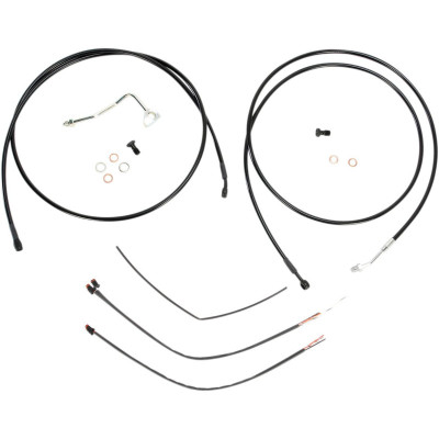CABLE KIT 13" BLACK VINYL STAINLESS HANDLEBAR W/ABS