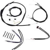 CABLE KIT 16" BLACK VINYL STAINLESS STEEL HANDLEBAR W/O ABS