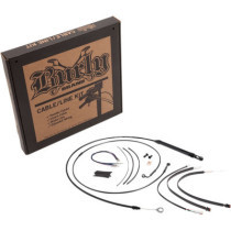 Kit de câbles Biltwell pour Guidon de 14" - Softail Fat Bob, Low Rider S et ST à partir de 2018 - Noir