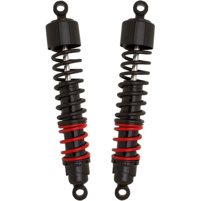 SHOCKS 13-1/2" STILETTO BLACK W/RED & BLACK SPRINGS