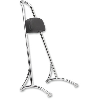 Sissy bar Burly Tall - Hauteur 20" avec dosseret - Pour Harley Davidson Sportster de 1996 à 2003 - Chrome