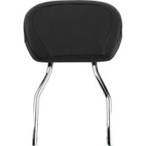 SHORT ROUND SISSY BAR CHROME WITH PAD HD