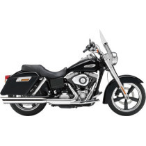 Silencieux Cobra Slash Down Scalloped 4" - Harley Davidson Dyna Switchback de 2012 à 2016 - Chromé