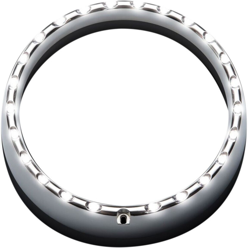 HEADLAMP LED HALO TRIM RING CHROME