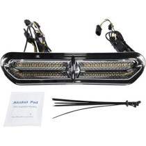 Insert de ventilation de Batwing LED Custom Dynamics Genesis - Harley Davidson Touring à partir de 2014 - Chromé