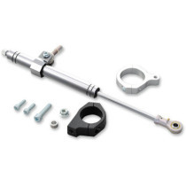 Kit amortisseur de direction - Harley Davidson Dyna de 2006 à 2017 - chromé