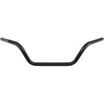 Guidon Low Buckhorn 1" - h 16cm 6-1/4" - retour 16,5cm 6-1/2" - l 76cm 30" - Harley Davidson - noir