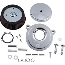 AIR FILTER KIT BIG SUCKER STAGE 1 WITH STANDARD AIR FILTER SMOOTH CHROME