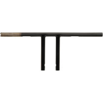 Guidon T-Bar Dimpled 1" - h 25,5cm 10" - l 59,5cm 23-1/2" - Harley Davidson - noir brilliant