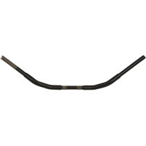 Guidon Buffalo Classic 1,25" pré percé - h 5,72cm 2-1/4" - retour 23cm 9" - l 89cm 35" - Harley Davidson Touring - noir