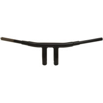 Guidon Big Buffalo Chopper T-Bar 1,5" pré percé - h 12,5cm 5" - retour 14,5cm 5-3/4" - l 78cm 30-3/4" - Harley Davidson - noir