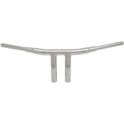 Guidon Big Buffalo Chopper T-Bar 1,5" pré percé - h 18cm 7" - retour 13,5cm 5-1/4" - l 77,5cm 30-1/2" - Harley Davidson - chromé
