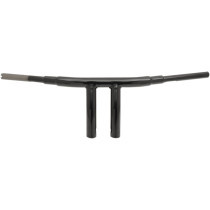 Guidon Big Buffalo Chopper T-Bar 1,5" pré percé - h 18cm 7" - retour 13,5cm 5-1/4" - l 77,5cm 30-1/2" - Harley Davidson - noir