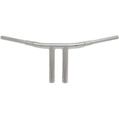 Guidon Big Buffalo Chopper T-Bar 1,5" pré percé - h 25,5cm 10" - retour 10 cm 4" - l 77,5cm 30-1/2" - Harley Davidson - chromé