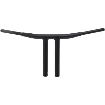 Guidon Big Buffalo Chopper T-Bar 1,5" pré percé - h 30,5 cm 12" - retour 10 cm 4" - l 77,5cm 30-1/2" - Harley Davidson - noir