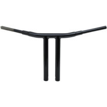 Guidon Big Buffalo Chopper T-Bar 1,5" pré percé - h 35,5cm 14" - retour 10 cm 4" - l 77,5cm 30-1/2" - Harley Davidson - noir mat