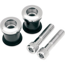Kit de silents blocs de riser de guidon - encastrables - Harley Davidson - chromé