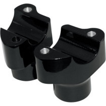 Risers de guidon Buffalo - élévation 3,81cm 1-1/2" - Harley Davidson - noir