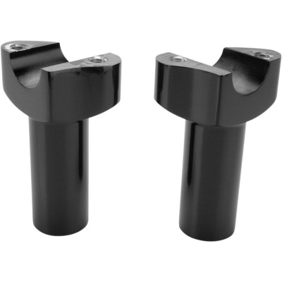 Risers de guidon Dritto - élévation 8,89 cm 3-1/2" - Harley Davidson - noir