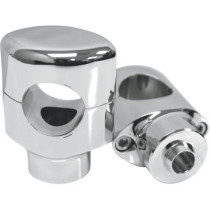 Risers de guidon Big Buffalo Dritto 1,5" - élévation 3,81cm 1-1/2" - Harley Davidson Softail Springer de 1988 à 2011 - chromé
